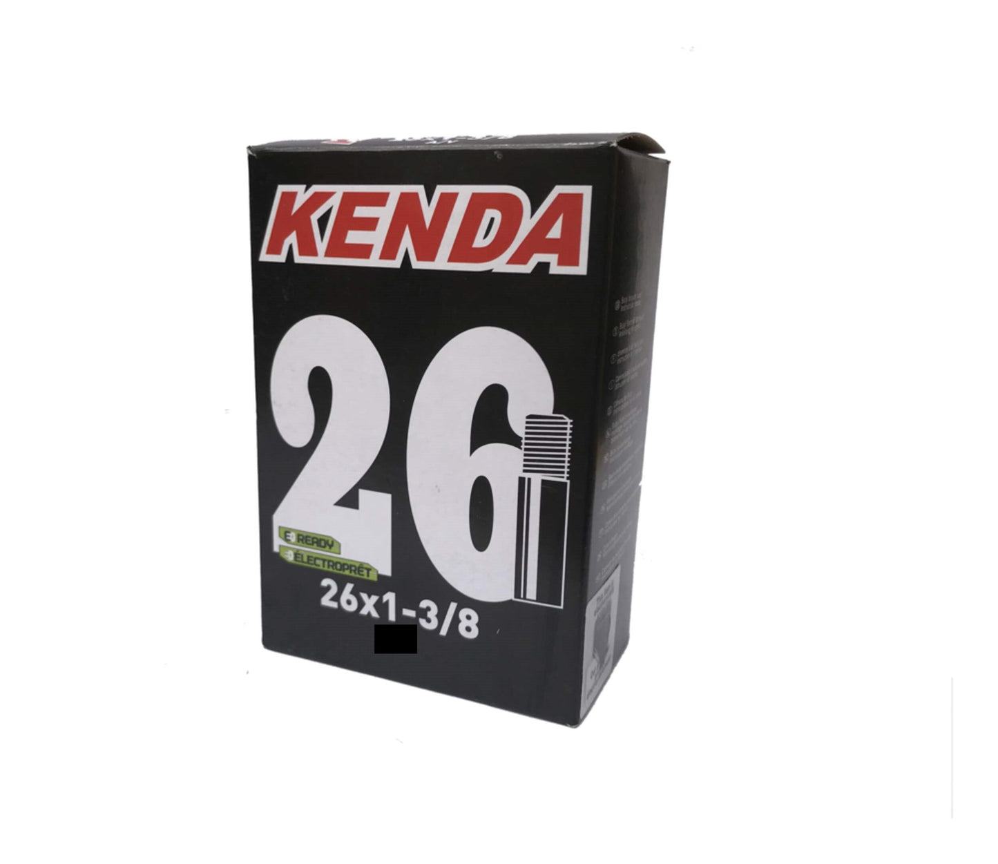 KENDA TUBE 26X1-3/8 F/V 28T (27.5x1.25-1.5 F/V) / KENDA TUBE 26X1-3/8 F/V 28T