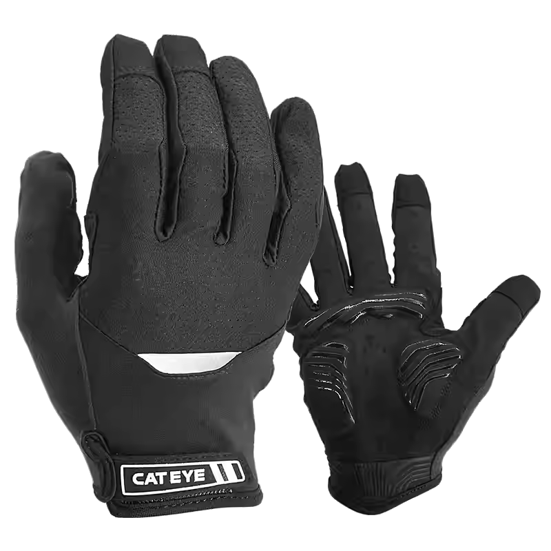 CATEYE Light and Shadow Power Breathable Long Finger Gloves~Black/ CATEYE AR PRO LF GLOVES~BLACK