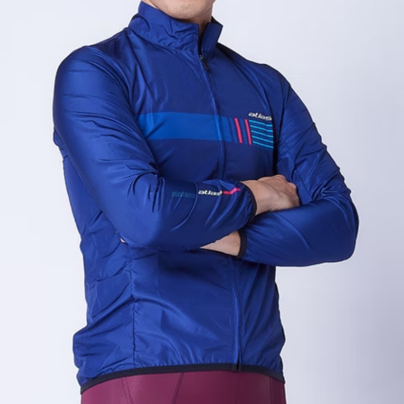 ATLAS 中性羽量風衣外套~JJ-610-BU~藍色 / ATLAS UNISEX LIGHTWEIGHT WINDBREAKER JACKET~JJ-610-BU~BLUE