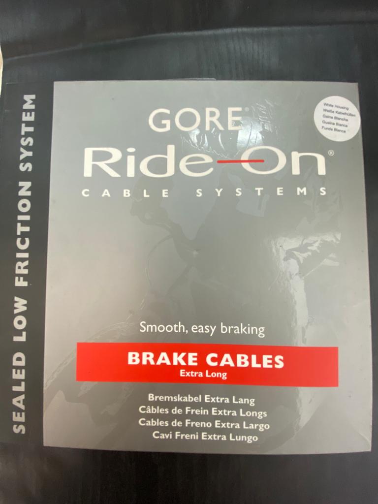 GORE EXTRA LONG SEALED SYSTEM BRAKE CASE SET~WHITE