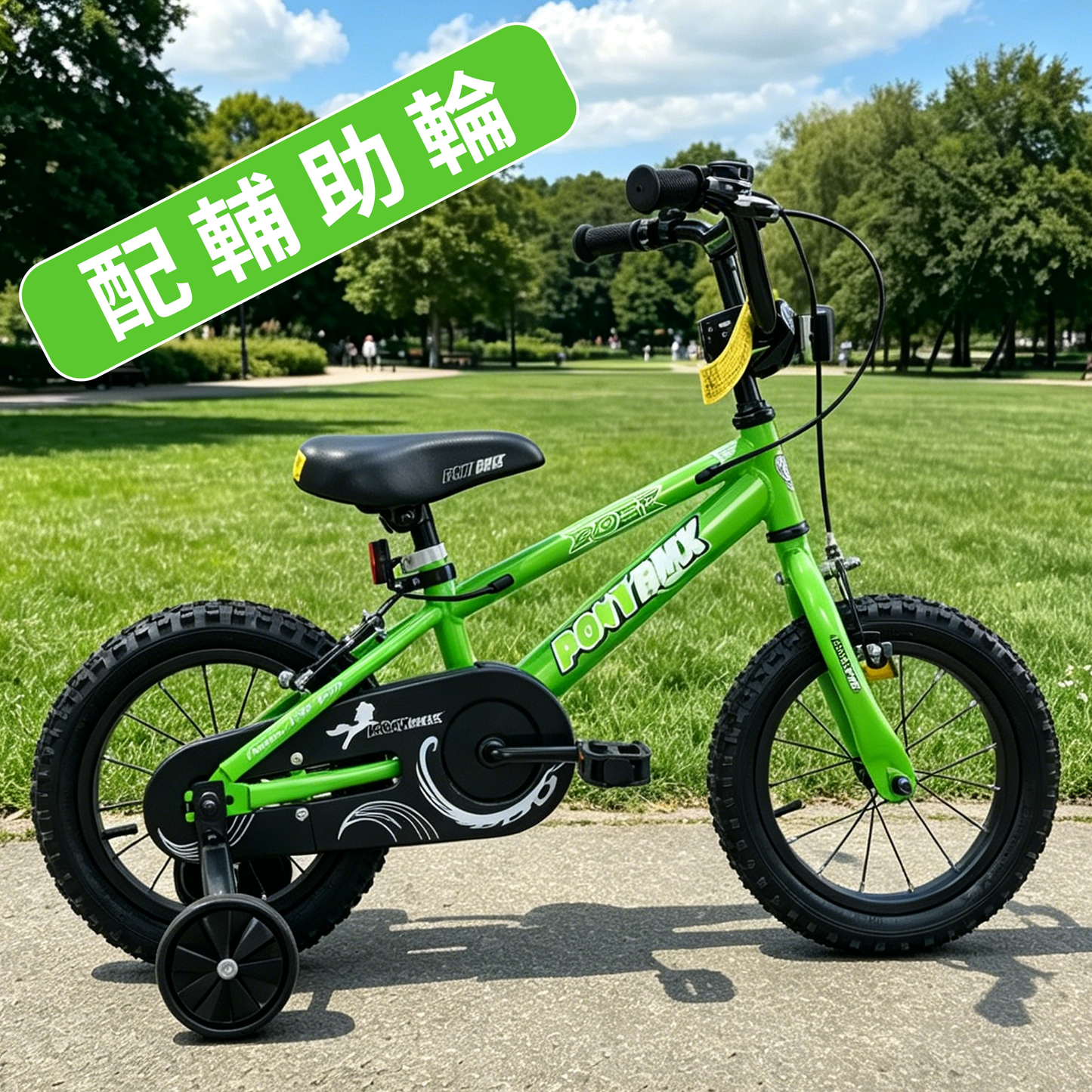 PONY 新款ST型車架14"小童單車 - 連輔助轆