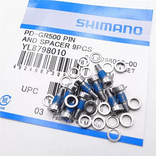 SHIMANO PD-GR500 腳踏螺絲釘和介子 (9PCS) / SHIMANO PD-GR500 PIN AND SPACER 9PCS