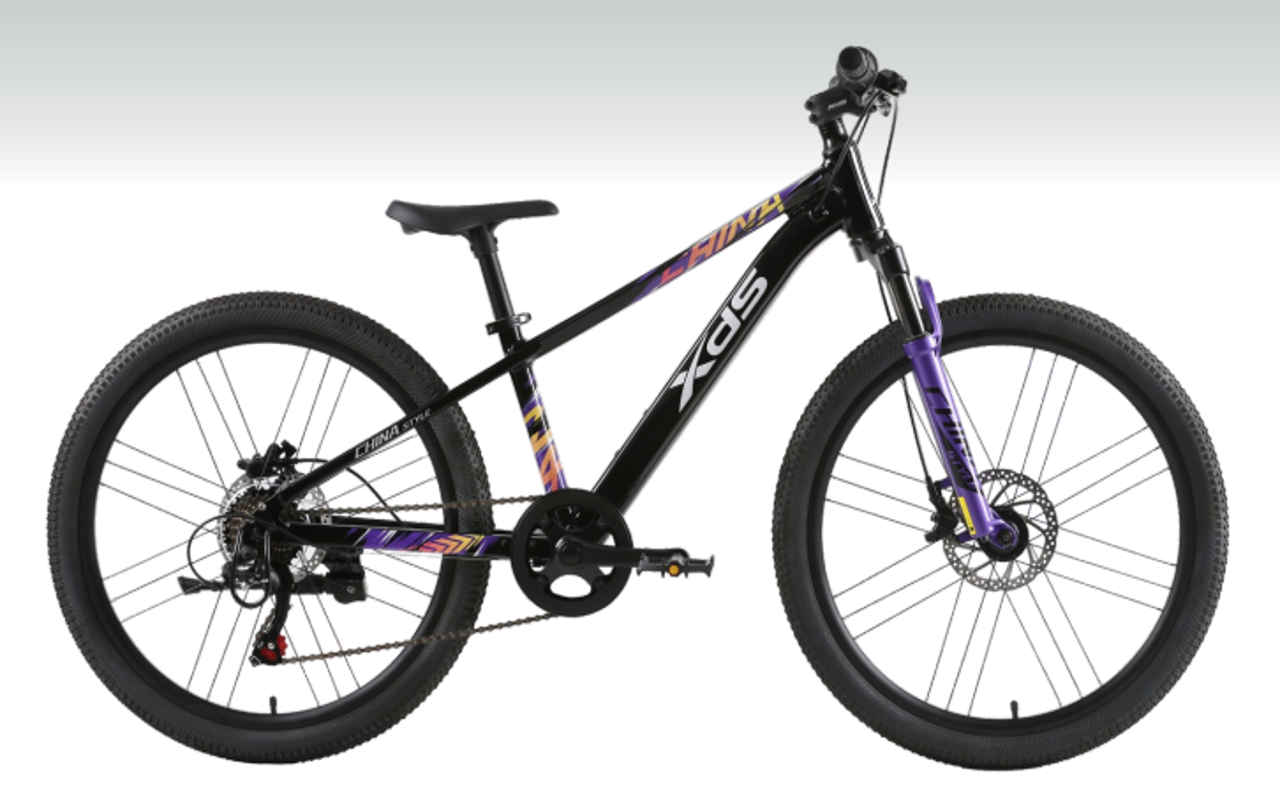 XDS 2026-中國風 Shimano7速油壓碟刹前避震內走線鋁合金兒童山地車