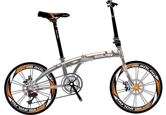 SOLAR FD-880 鋁合金碟制摺車-20"-7速 / SOLAR FD-880 DISC ALLOY F BIKE-20"-7 SPD