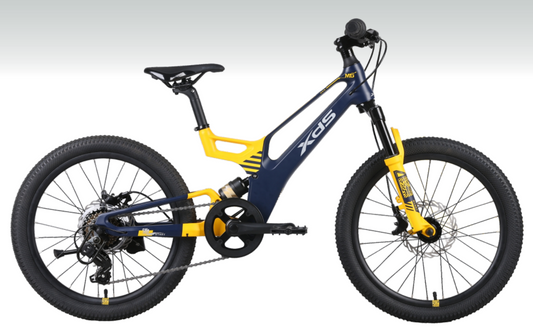 XDS 2026-鎂馳 Shimano7速油壓碟刹前後避震內走線鎂合金兒童山地車