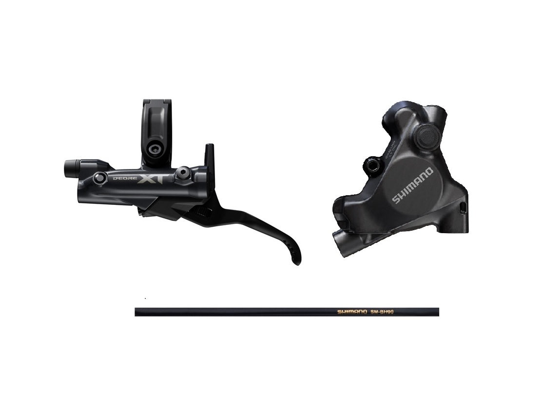 Shimano XT 前/後碟掣套裝平面安裝式鮑魚-樹脂皮-BL-M8200 ,BR-MT805 / Shimano XT Front/Rear Disc Brake Set-Resin Pad-BL-M8200 /BR-MT805