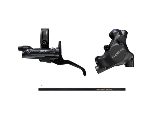 Shimano XT 前/後碟掣套裝平面安裝式鮑魚-樹脂皮-BL-M8200 ,BR-MT805 / Shimano XT Front/Rear Disc Brake Set-Resin Pad-BL-M8200 /BR-MT805