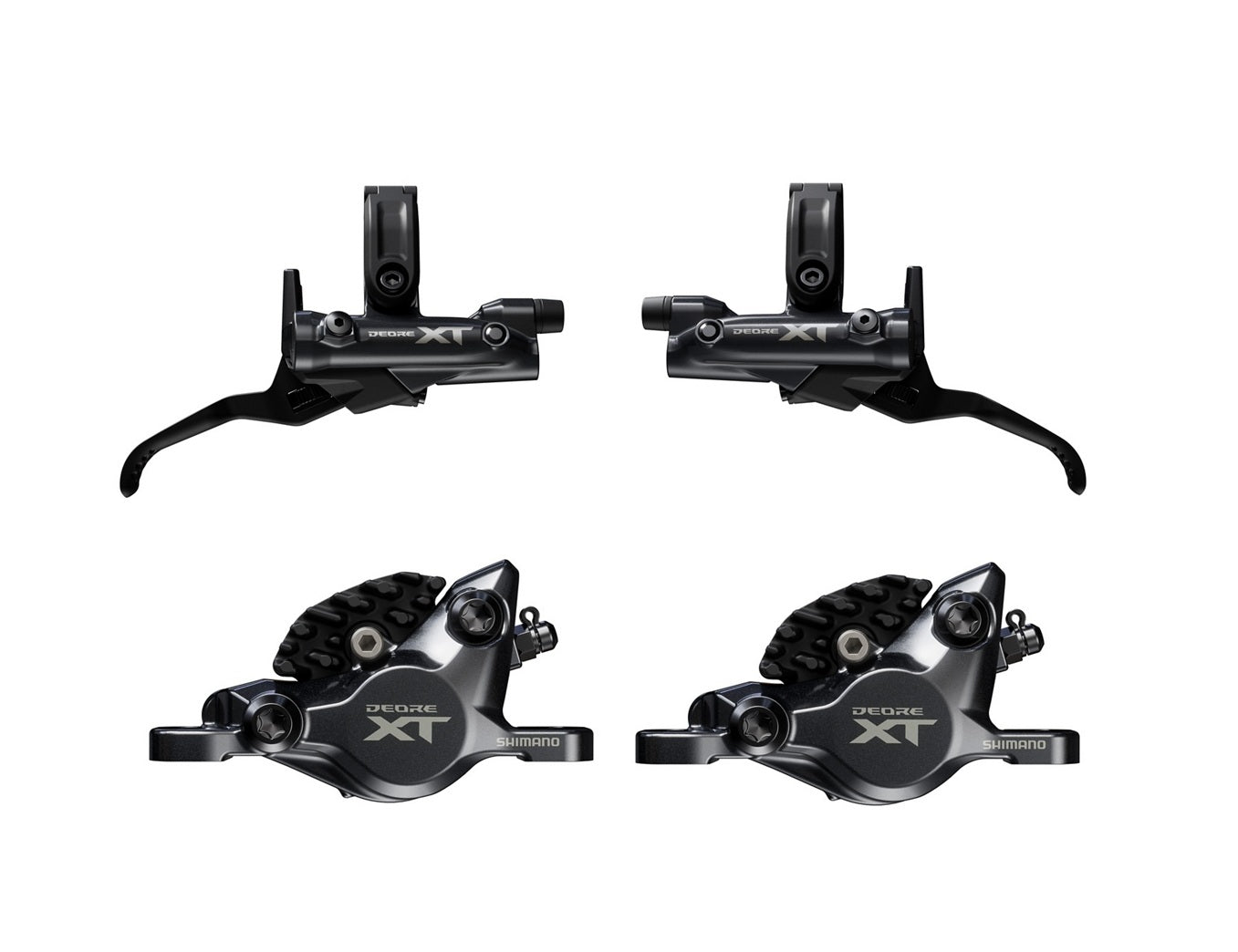 SHIMANO XT 散熱金屬皮2活塞前後碟掣套裝BL-M8200,BR-M8200(LF & RR) 另外樹脂皮X2和100ML 油1支