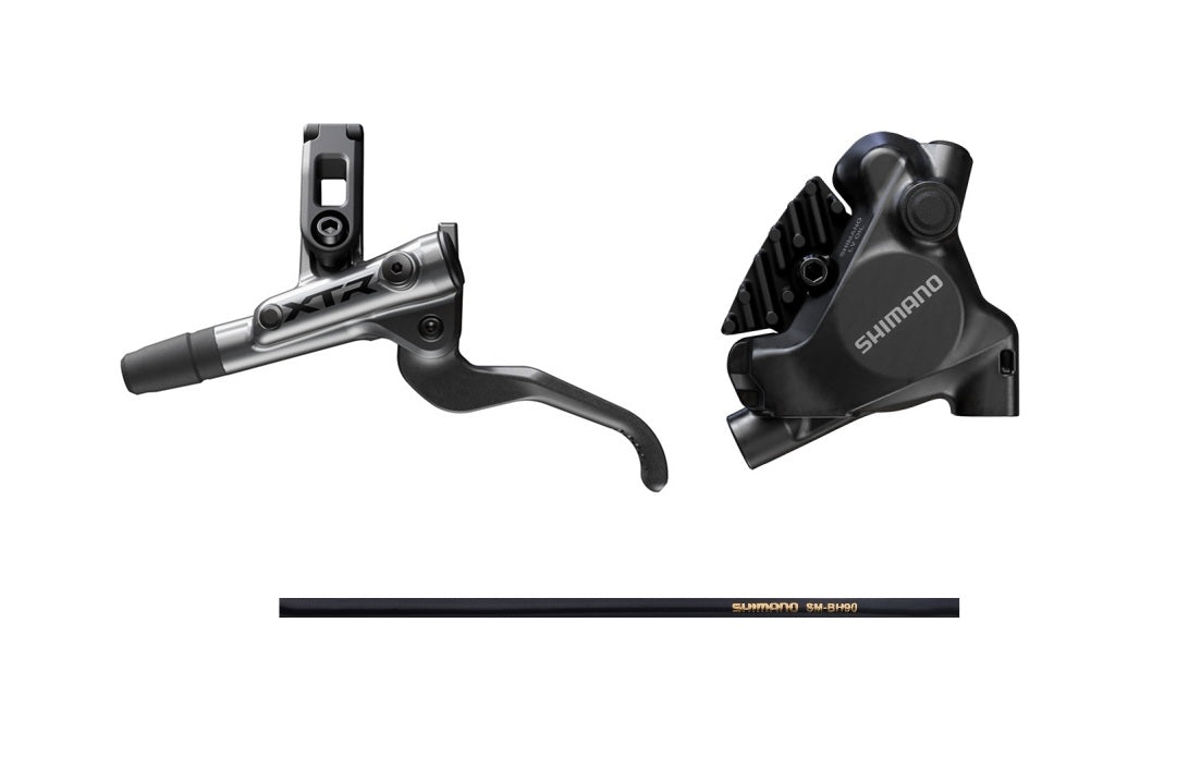 Shimano XTR 前後碟掣套裝平面安裝式鮑魚-樹脂皮-BL-M9200,BR-MT805 / Shimano XTR Front/Rear Disc Brake Set-Resin Pad BL-M9200,BR-MT805