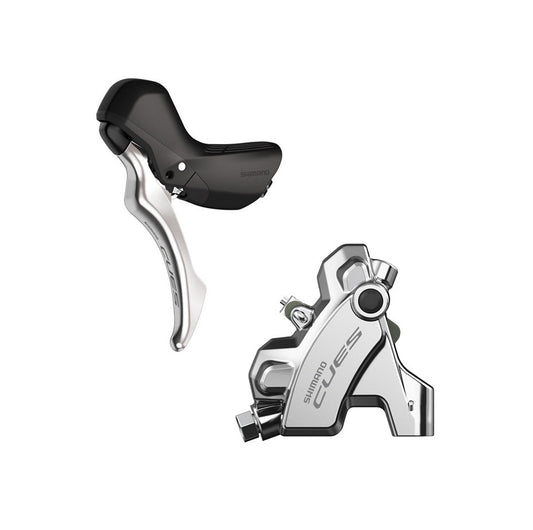Shimano CUES 前碟掣套裝-樹脂皮-BL-U6030(L),BR-U6030(F)-銀色