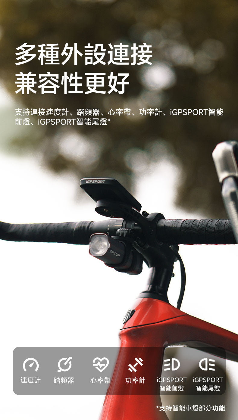 iGPSPORT BSC100Max 英文版 智能GPS咪錶