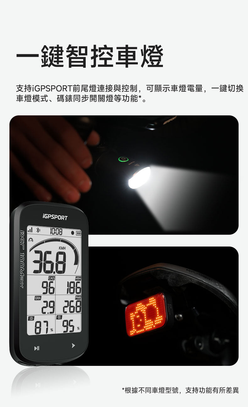 iGPSPORT BSC100Max 英文版 智能GPS咪錶