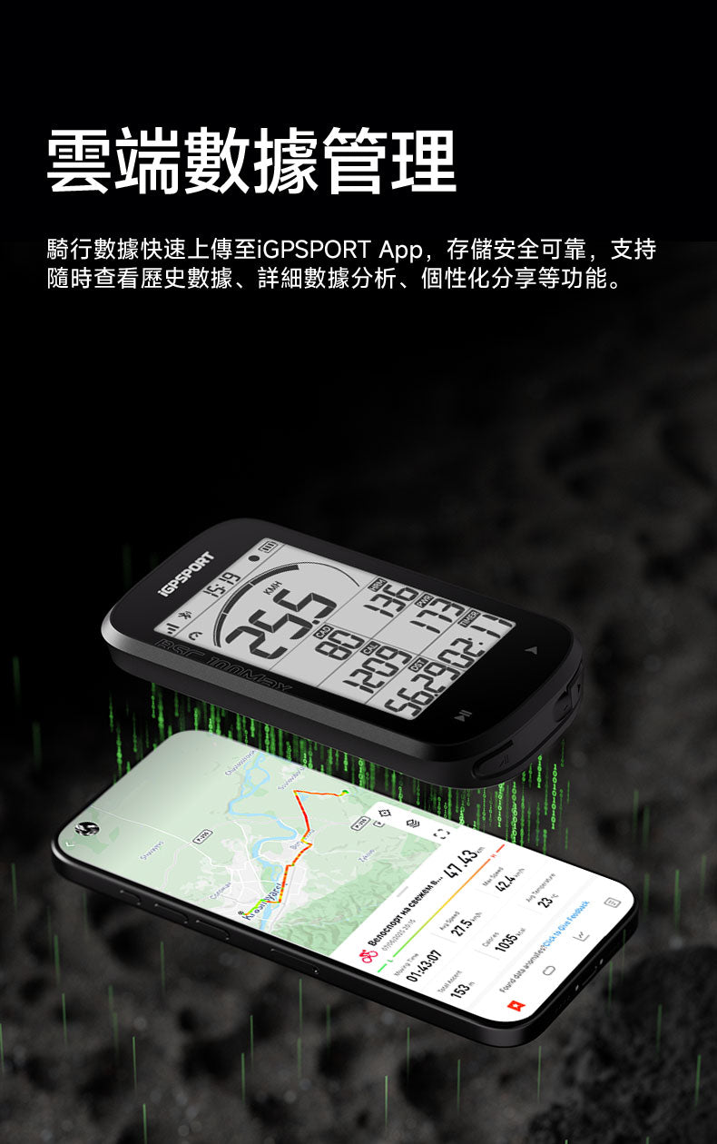 iGPSPORT BSC100Max 英文版 智能GPS咪錶