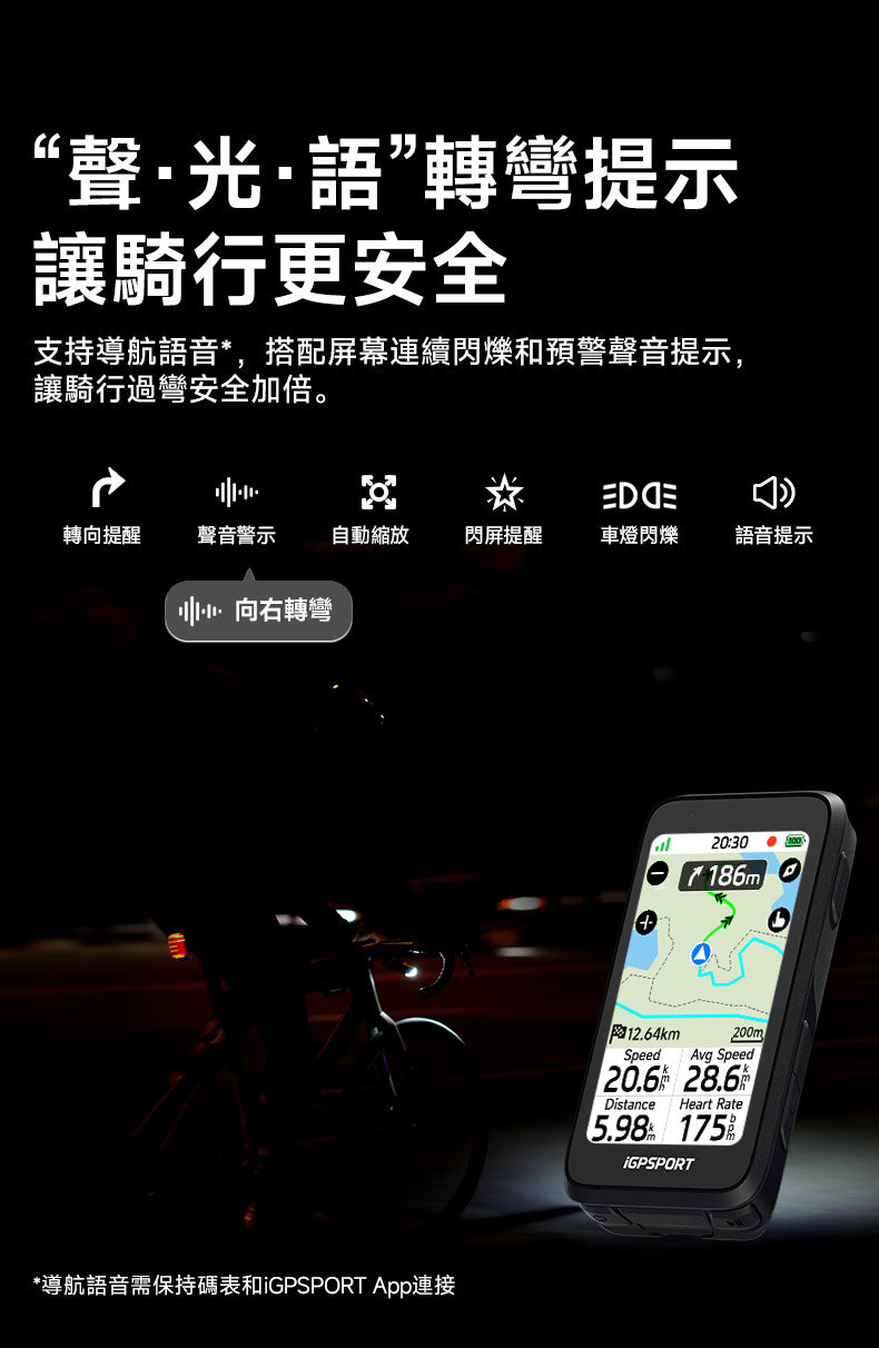 iGPSPORT BiNavi Air 智能GPS咪錶