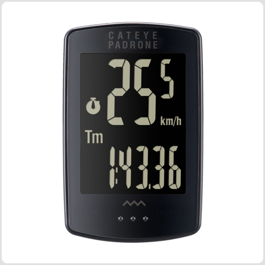 Cateye PADRONE STEALTH 版特大防反光無線咪錶 - CC-PA100W + OF-100 延伸碼