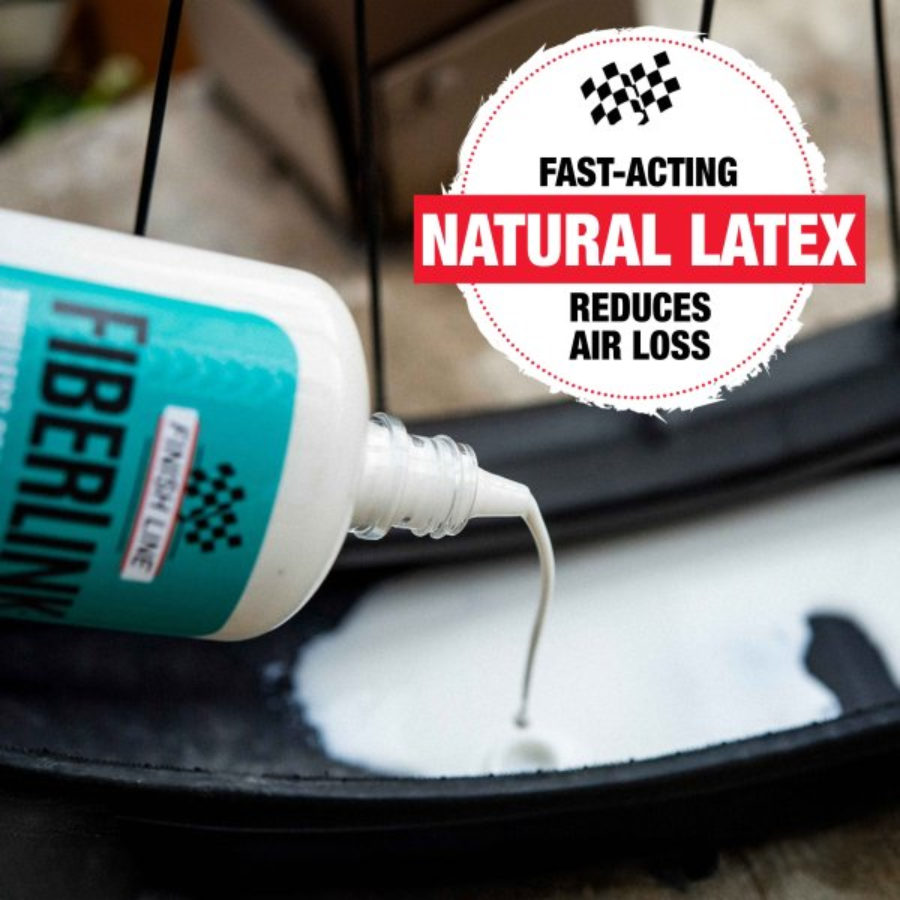 FINISHLINE FIBERLINK PRO LATEX TIRE SEALANT tubeless tire explosion-proof fluid/ FINISHLINE FIBERLINK PRO LATEX TUBELESS TIRE SEALANT