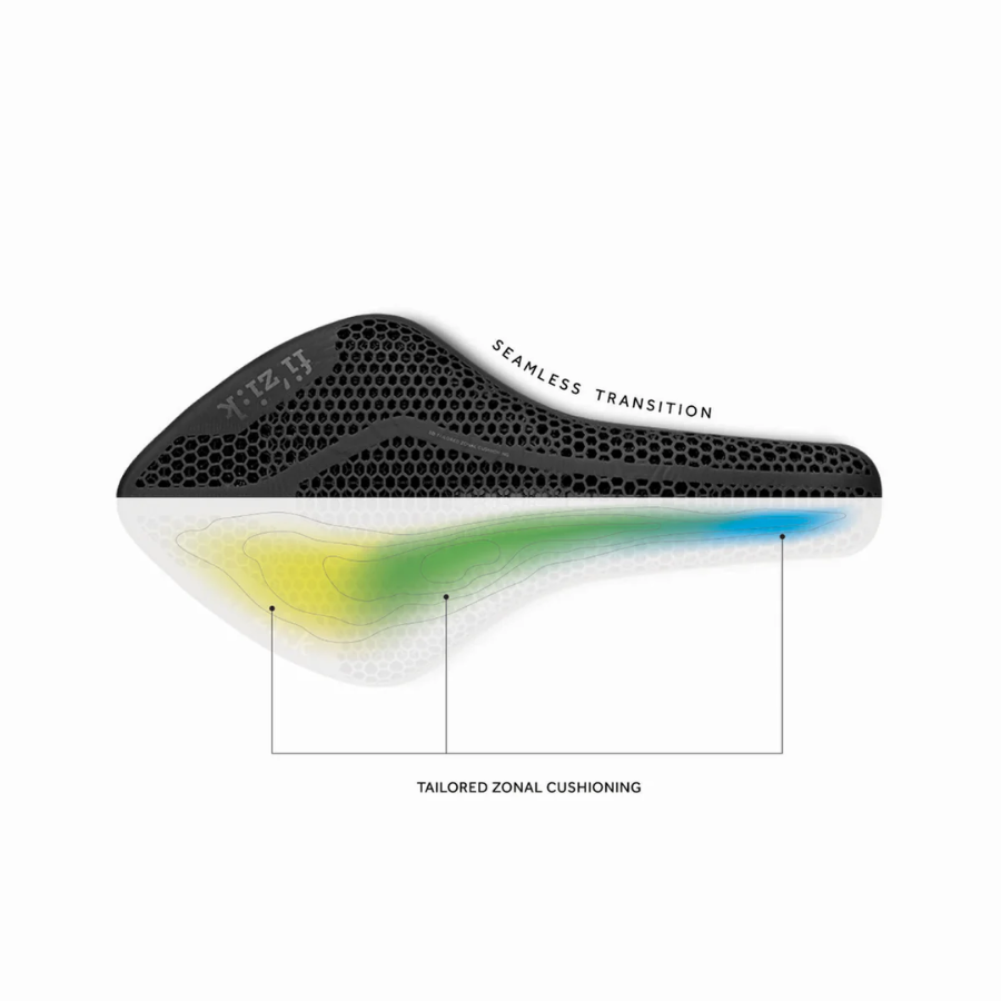Fizik Arione R1 Adaptive L 3D打印公路座位- 145mm