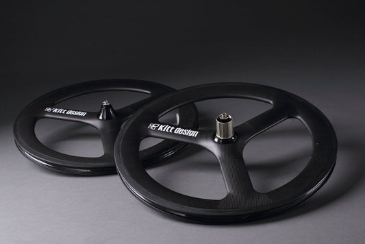 TERN KITT DESIGN CARBON BATON Tri-Spoked Wheelset (Rim Brake)