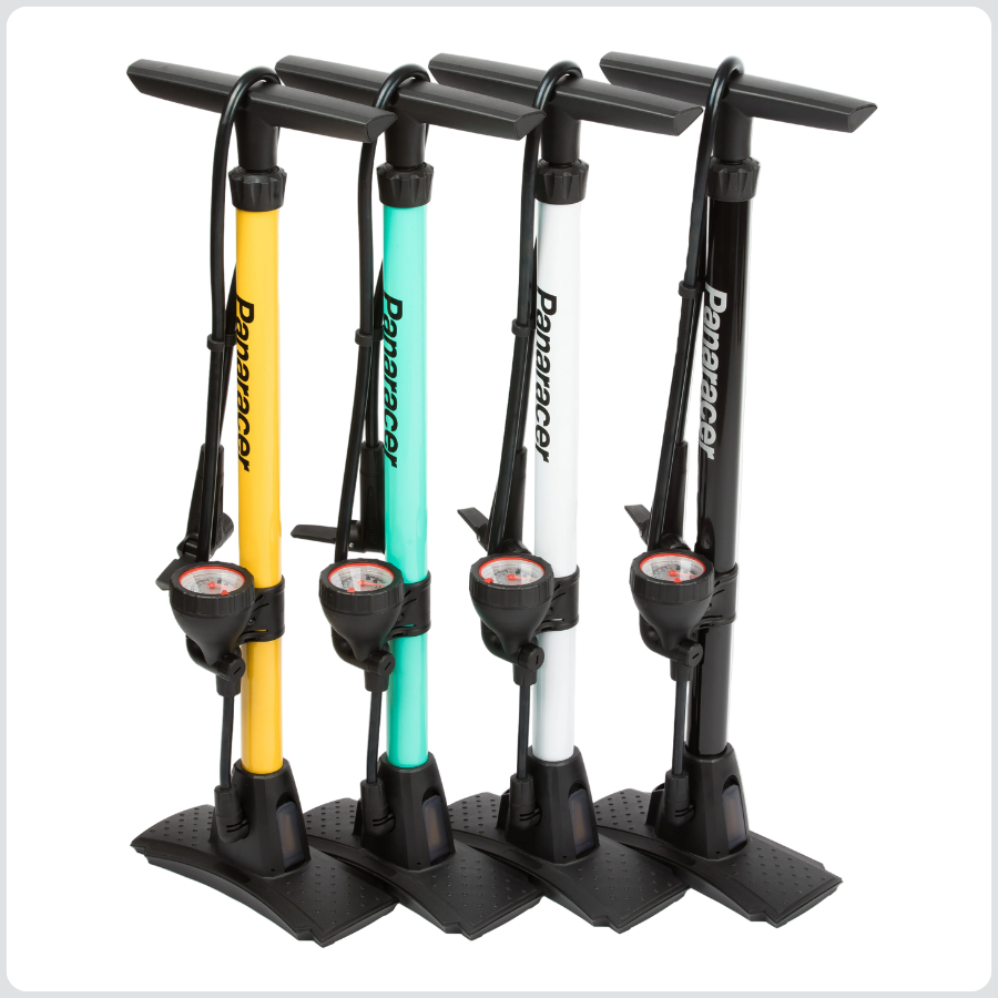 Panaracer Alloy FV and AV Floor Pump, with Air Pressure Gauge