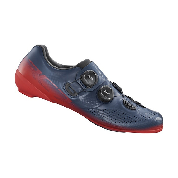 SHIMANO SH-RC702 Road Shoes-Wide-Blue/Red/ SHIMANO SH-RC702 ROAD SHOES-WIDE-RED