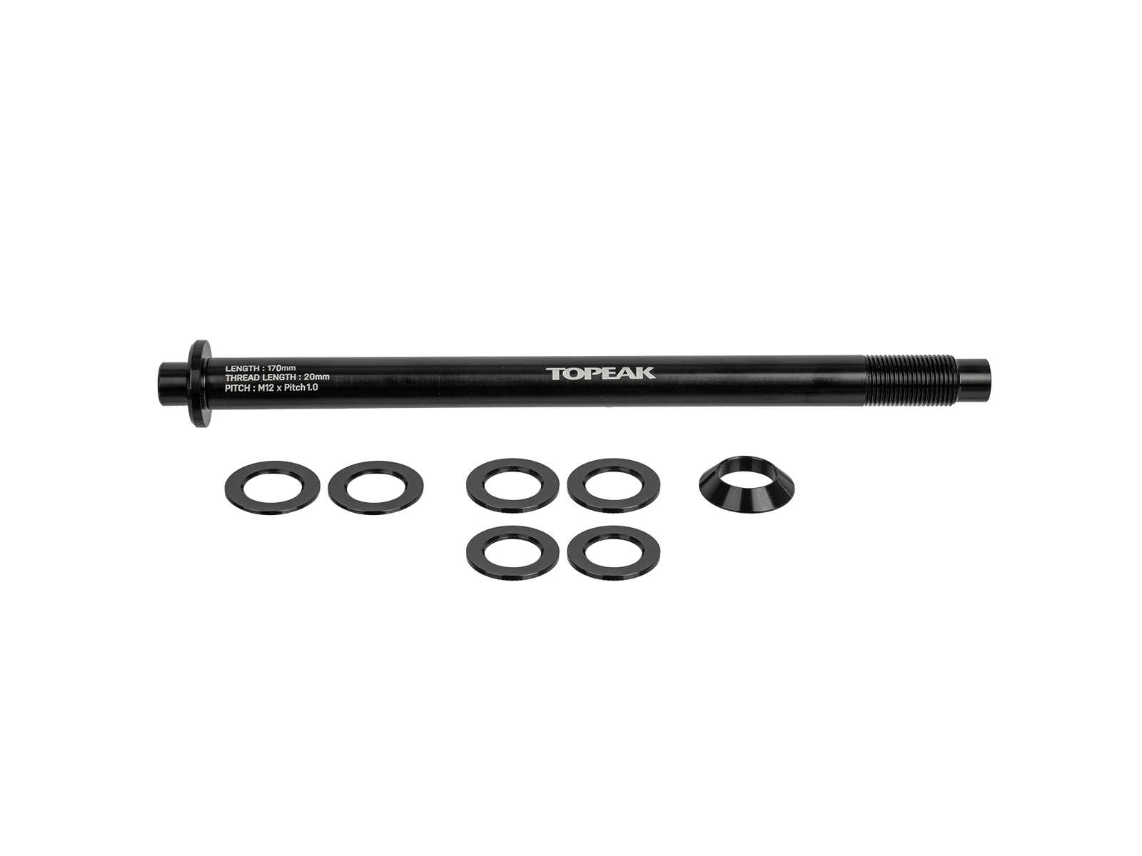 Topeak Zi:RAK THRU-AXLE 貨架專用貫通軸 TA2420-SP04 適用 700C 公路與礫石單車