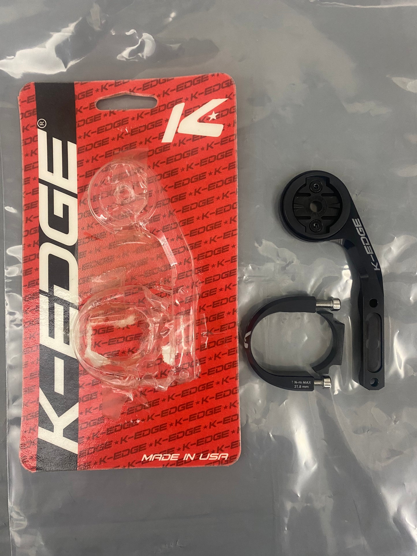 5折｜K-EDGE GARMIN SPORT 咪錶延伸碼-31.8-黑色 / K-EDGE GARMIN SPORT COMPUTER MOUNT-31.8-BLACK