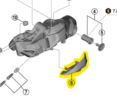 Shimano RD-M8250 電池支架