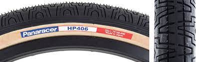 PANARACER HP406 不摺外呔~20x1.75 (40-406) -黑色啡邊 / PANARACER HP406 WIRE TIRE 20X1.75 (40-406) - BLACK/AMBER