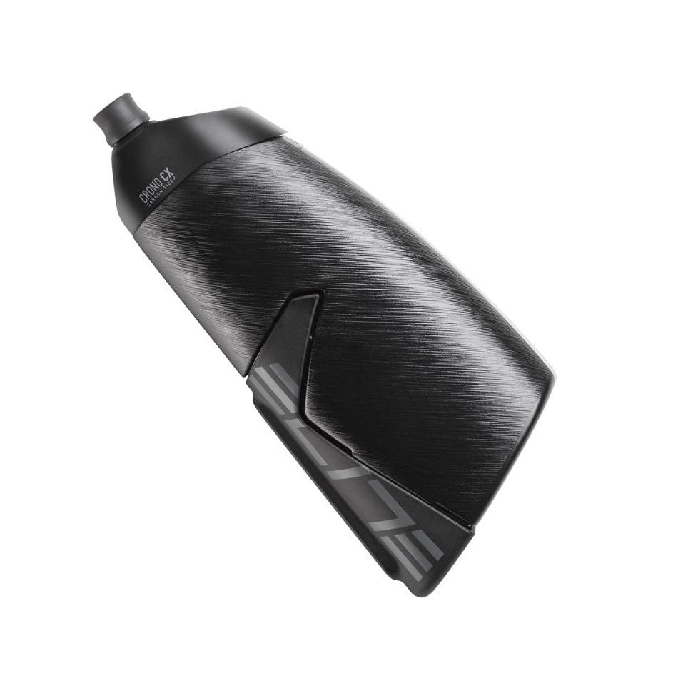 ELITE CRONO CX KIT CARBON Water bottle with carbon fiber bottle cage set-500ML / ELITE CRONO CX KIT CARBON CAGE AND AERO BOTTLE-500 ML