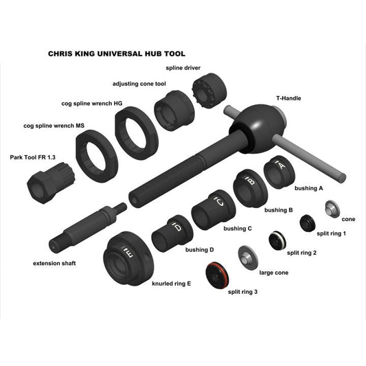 Chris King Universal Hub Service Tool Set/Chris King Universal Hub Service Tool