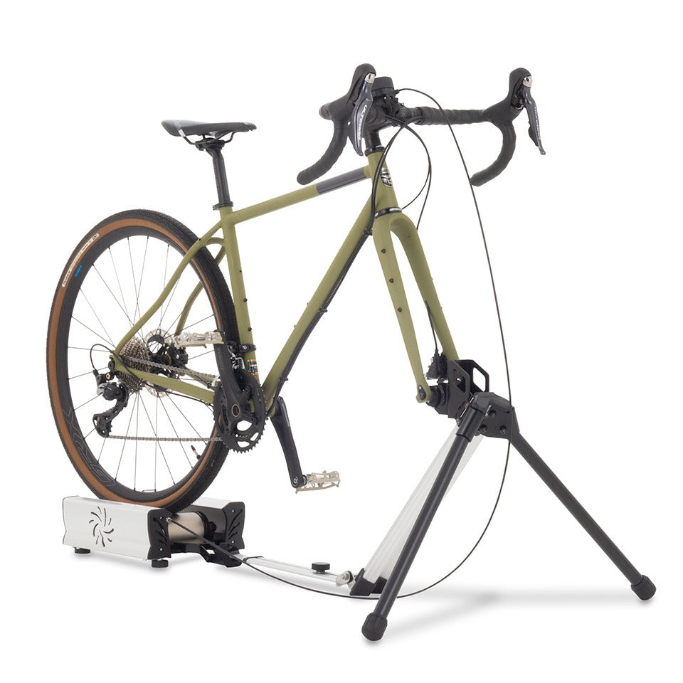 Minoura FG550A Hybrid Roller Bike Trainer-Silver