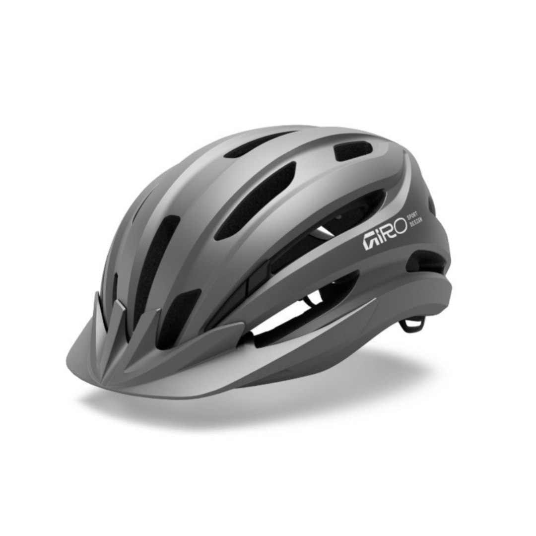 Giro Register II 單車頭盔 (titanium) - 配備 19 個通風口及快拆遮陽板，適用頭圍 54-61cm