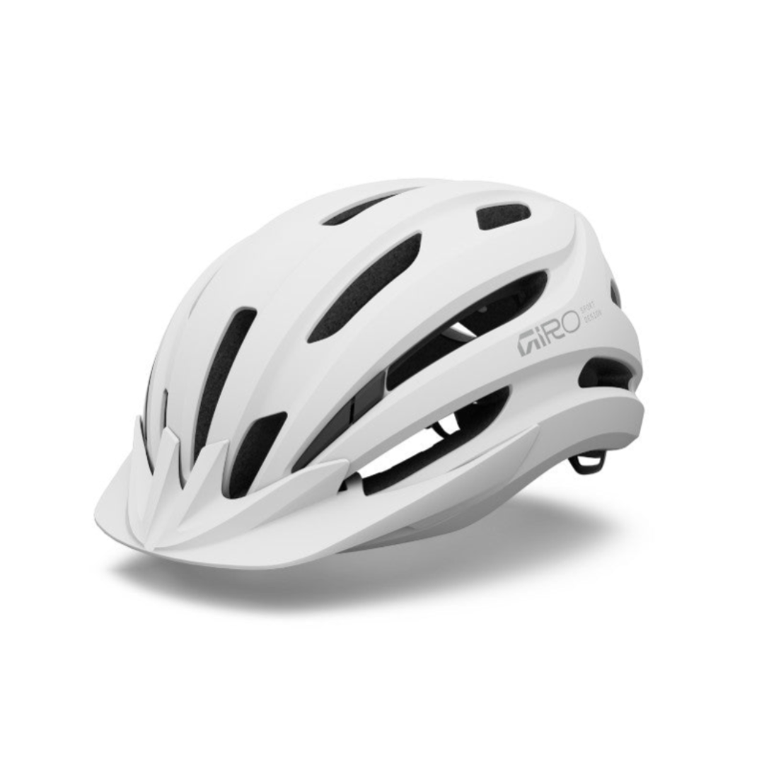 Giro Register II 單車頭盔 (啞白色) - 配備 19 個通風口及快拆遮陽板，適用頭圍 54-61cm