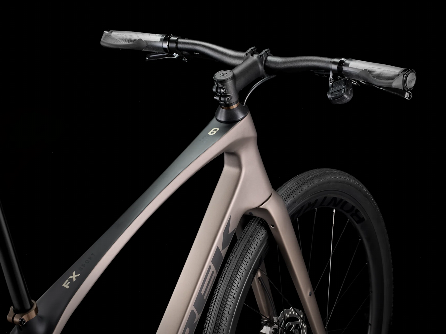 Trek FX Sport SL 6 碳纖維公路成車-Matte Bronze Age/Deep Smoke
