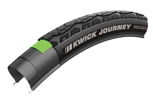 KENDA KWICK JOURNEY K1129 puncture-resistant tire-black; with reflective tape/KENDA KWICK JOURNEY K1129 TIRE-BLACK 