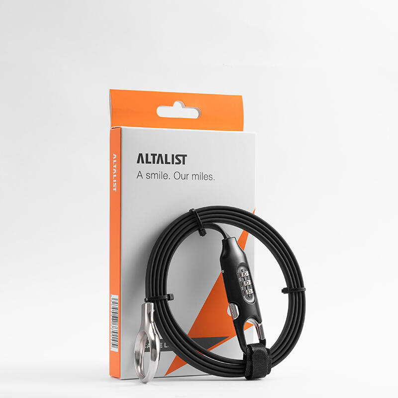 Altalist LK-CA010 多功能密碼鎖~黑色 / Altalist LK-CA010 Classic Multi-Usage Cable Lock Black