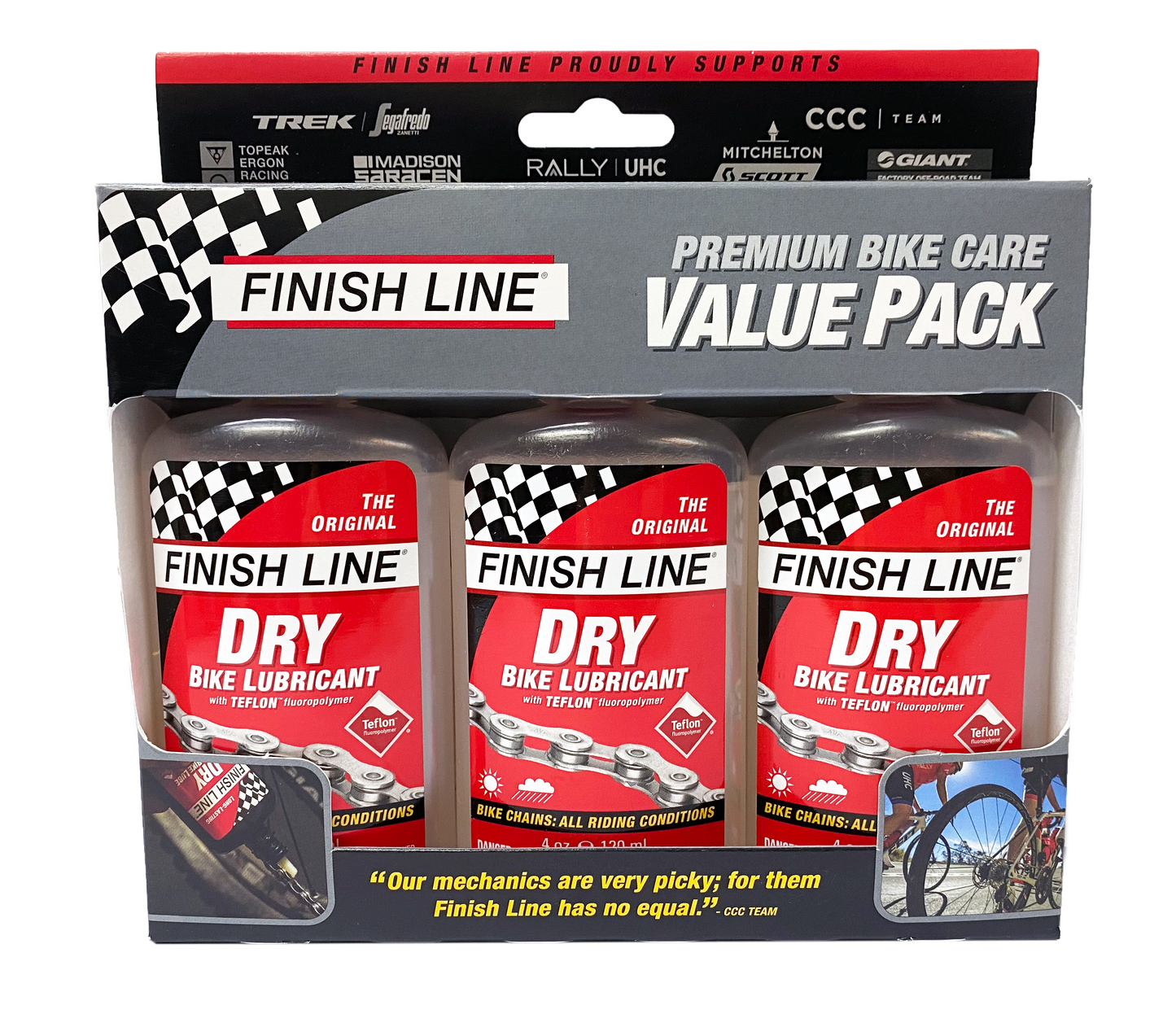 FINISHLINE PREMIUM BIKE CARE VALUE 3 PACK