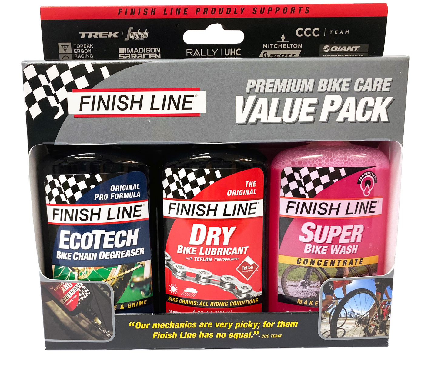 FINISHLINE PREMIUM BIKE CARE VALUE 3 PACK