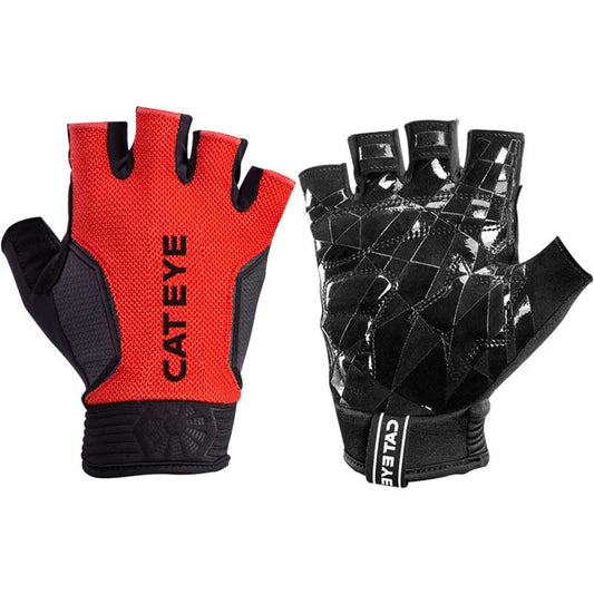 CATEYE Light and shadow user~short finger gloves~red and black/ CATEYE AR RACE SF GLOVES~RED/BK
