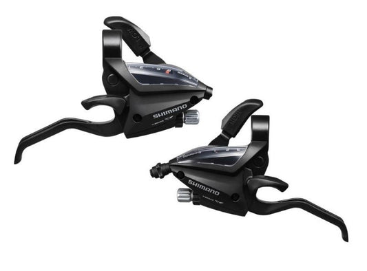 SHIMANO ALTUS 3X8 speed wave hand lever-black-ST-EF500-2A / SHIMANO ALTUS SHIFT/BRAKE LEVER SET-3X8S-BK-ST-EF500-2A