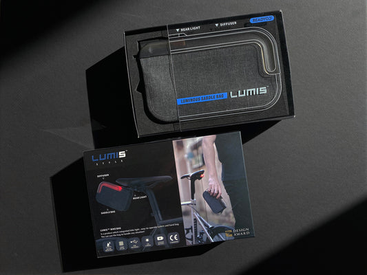 READY GO LUMIS SADDLE BAG WITH RED LIGHT SET