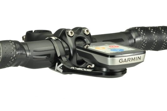 K-edge Garmin 31.8mm車頭把手咪延伸碼 Max 版 (黑色)