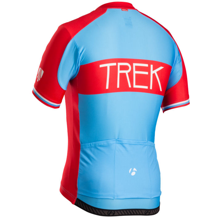 BONTRAGER RL TREK short-sleeved cycling shirt ~ blue/red/ BONTRAGER RL TREK VINTAGE BLUE/RED JERSEY