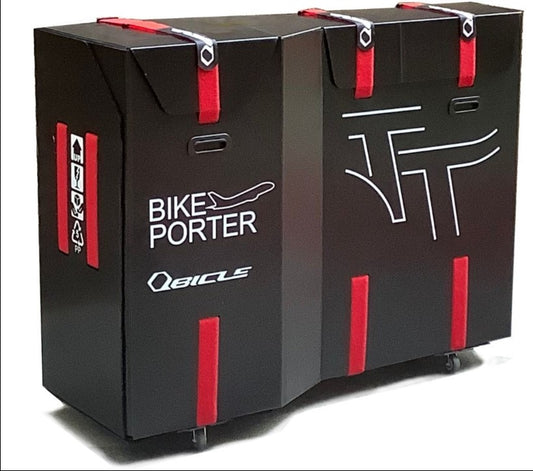 QBICLE BIKE PORTER Triathlon bike box ~ black ~ large size / QBICLE TT BIKE PORTER ~ BLACK ~ L 