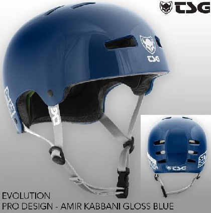 TSG 2013 EVOLUTION PRO DESIGN頭盔藍色帽白色帶-細中 / TSG 2013 EVOLUTION PRO DESIGN HELMET-GLOSS BL-S/M