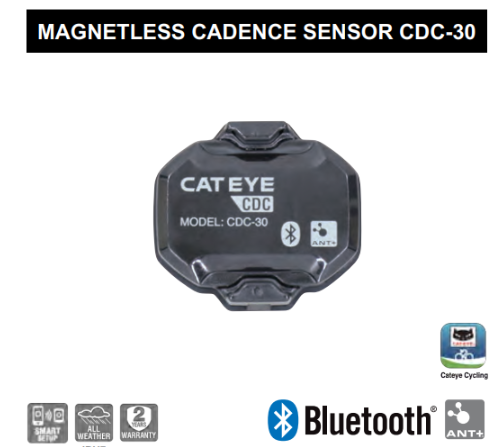 CATEYE 藍芽/ANT+ 感應器(無磁石式)/ CATEYE BLUETOOTH/ANT+ SENSOR (MAGNETLESS)