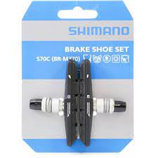 SHIMANO BR-T610L S70C integrated V glue-1 pair/SHIMANO BR-T610L S70C CARTRIDGE TYPE BRAKE SHOE SET PAIR