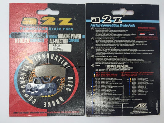 A2Z AZ-241 FOR HAYES STROKE ACE / A2Z AZ-241 FOR HAYES STROKE ACE DISC BRAKE PAD