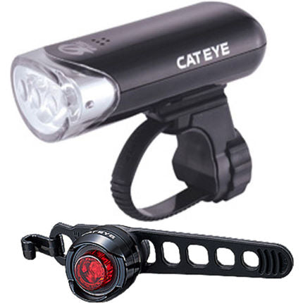 CATEYE front and rear light set~front light HL-EL135N/rear light ORB SL-LD160-R / CATEYE LIGHT SET~EL135N/LD160~890-1060