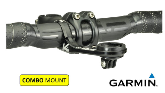 K-edge Garmin 31.8mm車頭把手咪錶及攝錄機延伸碼 COMBO Max 版 (黑色)